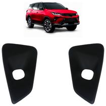 Moldura Grade Milha Hilux Sw4 Diamond 2021 2022 Preto Acabamento Texturizado Furo Milha