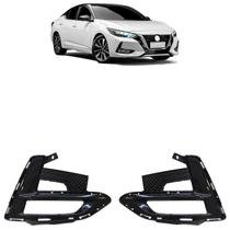 Moldura Grade Milha Sentra 2023 Preto Furo Milha Moldura Grade Milha Sentra 2023 Preto Furo Milha