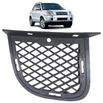 Moldura Grade Parachoque Dianteiro Tucson 2005 2006 2007 2008 2009 2010 2011 2012 2013 2014 2015 2016 2017 2018 2019 Preto Acabamento Liso Sem Furo