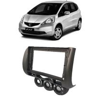 Moldura Honda Fit 2004 até 2008 2Din 9" Grafite Expex - EPX9HO006