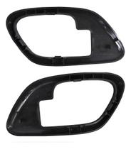 Moldura Maçaneta Interna Silverado Grand Blazer Preto Par