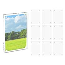 Moldura Magnética Acrílica Transparente Dupla Face 10pcs Ímã De Geladeira Para Fotos De Câmera