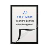 Moldura Magnética De Borracha 8x12 Polegadas Para Pôsteres, Suporte Adesivo Flexível Para Quadro De