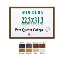 Moldura Marrom 22,3X31,3 Para Quebra Cabeça 500 Pcs Com Petg