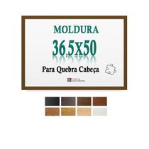 Moldura Marrom 36,5X50 Quebra Cabeça Grow 500 Pecas Petg