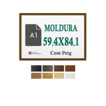 Moldura Marrom 59,4X84,1 Para A1 Poster Impressão Arte Petg