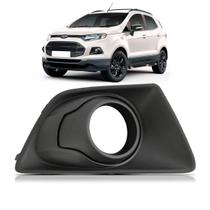 Moldura Milha Ecosport 2013 a 2017 Com Furo Cor Preta
