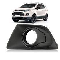 Moldura Milha Ecosport 2013 a 2017 Com Furo Cor Preta