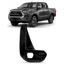 Moldura Milha Hilux Pick-Up 2021 A 2023 Black Piano C/ Furo