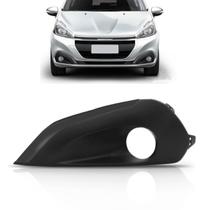 Moldura milha peugeot 208 2017 a 2018 c/ furo friso preto