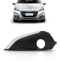 Moldura Milha Peugeot 208 2017 A 2018 com Furo Friso Cinza