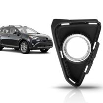 Moldura milha rav4 2017 2018 com furo aro cromado