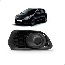 Moldura Milha Sandero 2015 2016 2017 Preto Sem Furo