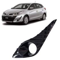 Moldura MIlha Yaris Hatch 2019 2020 2021 2022 Preto Brilhante Lado Esquerdo Original