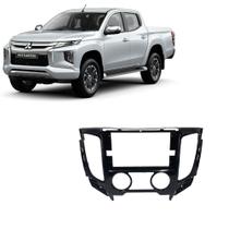 Moldura Mitsubishi L200 Triton Ar Analógico 2017 em diante 2Din 9" Black Piano Expex - EPX9MT006 Moldura Mitsubishi L200 Triton Ar Analógico 2017 em diante 2Din 9" Black Piano Expex - EPX9MT006