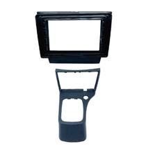 Moldura Multimídia 9" Flutuante Celta G2 2006/2015 e Prisma 2006/2012 Preto c/Console Chinês -Fiamon