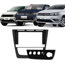 Moldura Multimídia 9 Vw Gol, Voyage, Saveiro G6 Preta - (Padrão Chinês)