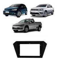 Moldura Multimídia 9 Vw Gol/Voyage/Saveiro G7 e G8 Preto Fosco - (Padrão Japonês) (4287)