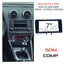 MOLDURA MULTIMIDIA RÁDIO AUDI A3 (2003 até 2008) PRETO - JAPONÊS/CHINÊS MOLDURA MULTIMIDIA RÁDIO AUDI A3 (2003 até 2008) PRETO - JAPONÊS/CHINÊS