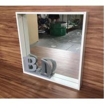 Moldura Nicho Com Espelho Para Salão Banheiro 60x60x6cm Mdf