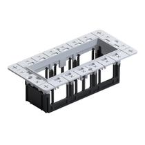 Moldura No-Frame Nordecor 6682 para 3 Módulos Tap Branco