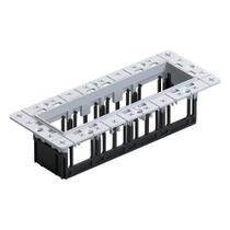 Moldura No-Frame Nordecor 6683 para 4 Módulos Tap Branco Moldura No-Frame Nordecor 6683 para 4 Módulos Tap Branco