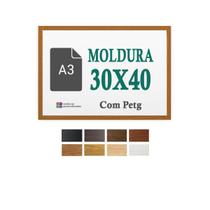 Moldura Oncinha 30X40 Cm Padrão A3 Impressão Arte Petg