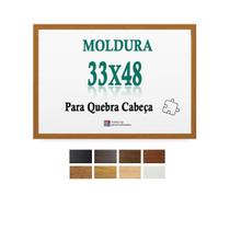 Moldura Oncinha 33X48 Quebra Cabeça Grow 500 Pecas + Petg