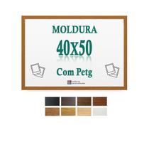 Moldura Oncinha 40X50 Cm Para Folha Impressão Poster Petg