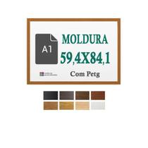 Moldura Oncinha 59,4X84,1 Cm A1 Folha Impressão Poster Petg