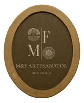 Moldura Oval 28x35,5 Cm Mdf Crua