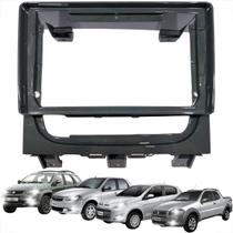 Moldura p. painel multimídia 9 polegadas linha fiat strada siena palio week adv de 2013 a 2019 cinza Moldura p. painel multimídia 9 polegadas linha fiat strada siena palio week adv de 2013 a 2019 cinza