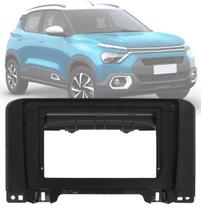 Moldura Painel 2 Din 10" Polegadas Citroen New C3 2022 em Diante Black Piano