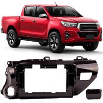 Moldura Painel 2 Din 10 Polegadas Hilux 2017 Em Diante Black Moldura Painel 2 Din 10 Polegadas Hilux 2017 Em Diante Black