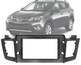 Moldura Painel 2 Din 10" Polegadas Toyota Rav4 2012 até 2017 Grafite