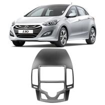 Moldura Painel 2 Din 2DIN DVD Multimídia - Hyundai I30 Ar Digital 2009 2010 2011 2012 Preta