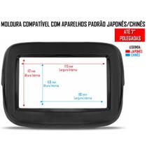 Moldura Painel 2 Din 7 Polegadas Fiat Mobi Preto