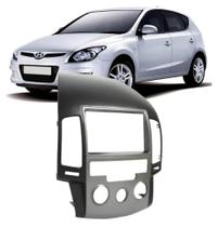Moldura Painel 2 Din 7Polegadas Som Dvd Hyundai I30 Ar Analógico 09/12