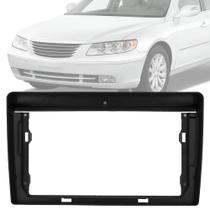 Moldura Painel 2 Din 9" Polegadas Hyundai Azera 2008 até 2012 Preto