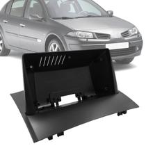 Moldura Painel 2 Din 9" Polegadas Megane 2003 até 2013 Preto