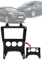 Moldura Painel 2 Din 9 Polegadas Peugeot Até 2015 Black