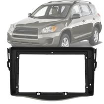 Moldura Painel 2 Din 9" Polegadas Toyota Rav4 2008 até 2011 Preto