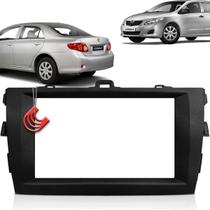Moldura Painel 2 Din Central Multimidia Dvd Mp5 Preta Corolla Xli 09/11 Autoplast AP522 Expex EPX240