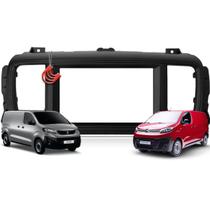 Moldura Painel 2 Din Central Multimidia Dvd Mp5 Preta Expert 18/ Jumpy 18/