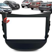 Moldura Painel 2 Din Central Multimidia Dvd Mp5 Preta Hyundai Hb20 Hb20s Hb20x 12/19