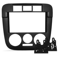 Moldura Painel 2 Din Dvd Central Multimidia Gol G4 Preta