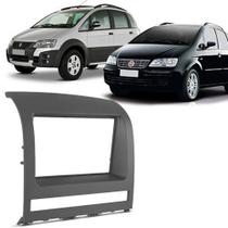 Moldura Painel 2 Din Dvd Fiat Idea 2006 à 2011 Cinza Kiron Moldura Painel 2 Din Dvd Fiat Idea 2006 à 2011 Cinza Kiron
