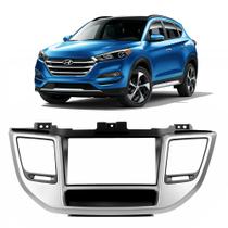 Moldura Painel 2 Din Dvd MP5 Hyundai Tucson 2017 2018 2019 2020 2021 2022 7 Polegadas