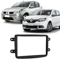 Moldura Painel 2 Din Dvd Renault Sandero 2012 à 2017 Preto Moldura Painel 2 Din Dvd Renault Sandero 2012 à 2017 Preto
