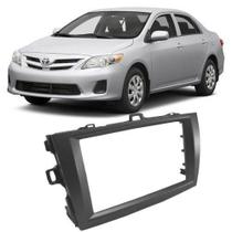 Moldura Painel 2 Din Dvd Toyota Corolla 2009 à 2014 Grafite